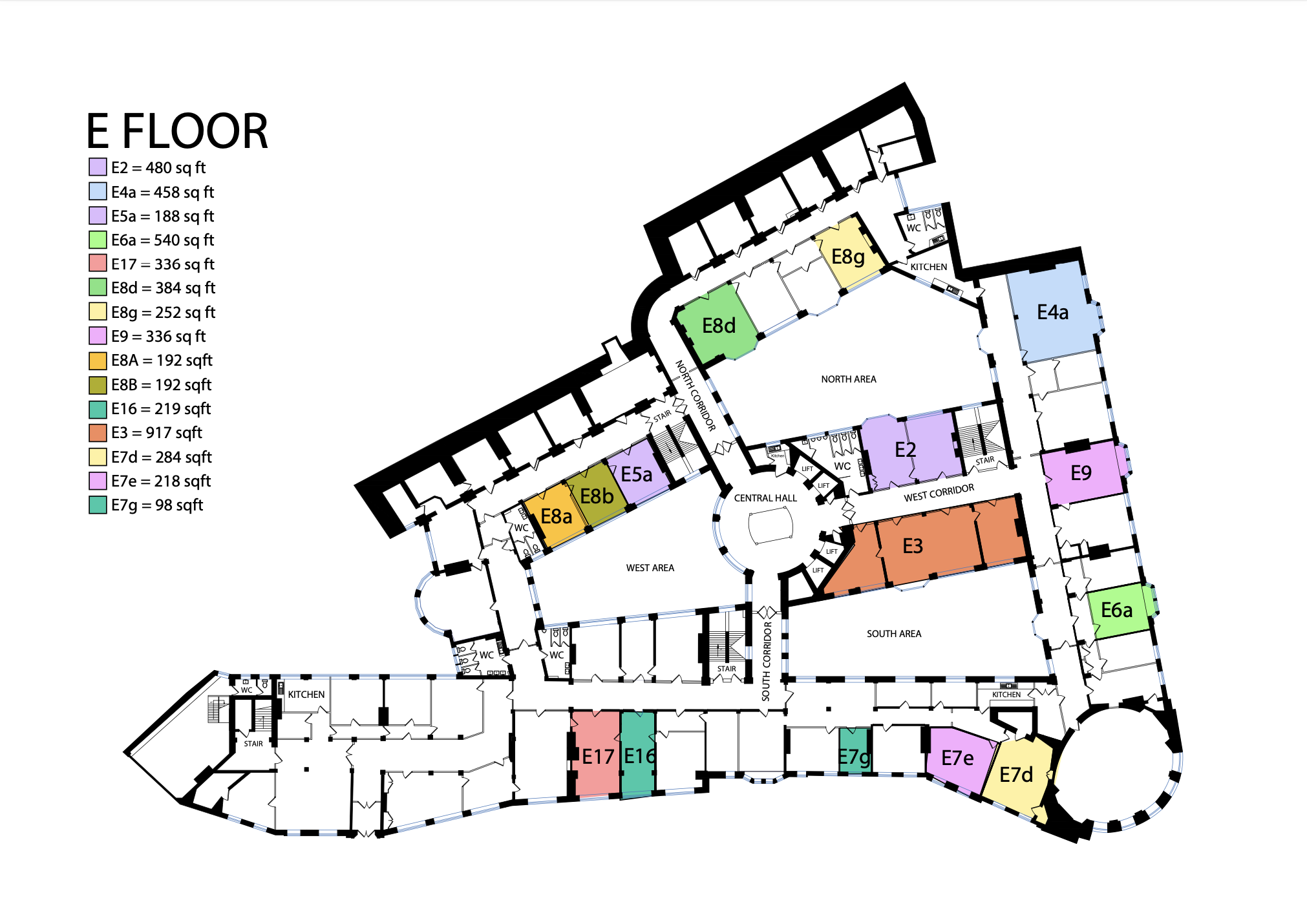 E floor availability